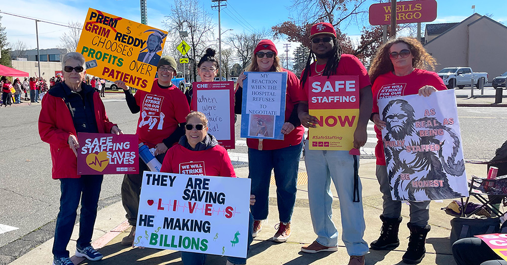 Redding nurses, health care workers to hold strike vote and picket for safe staffing