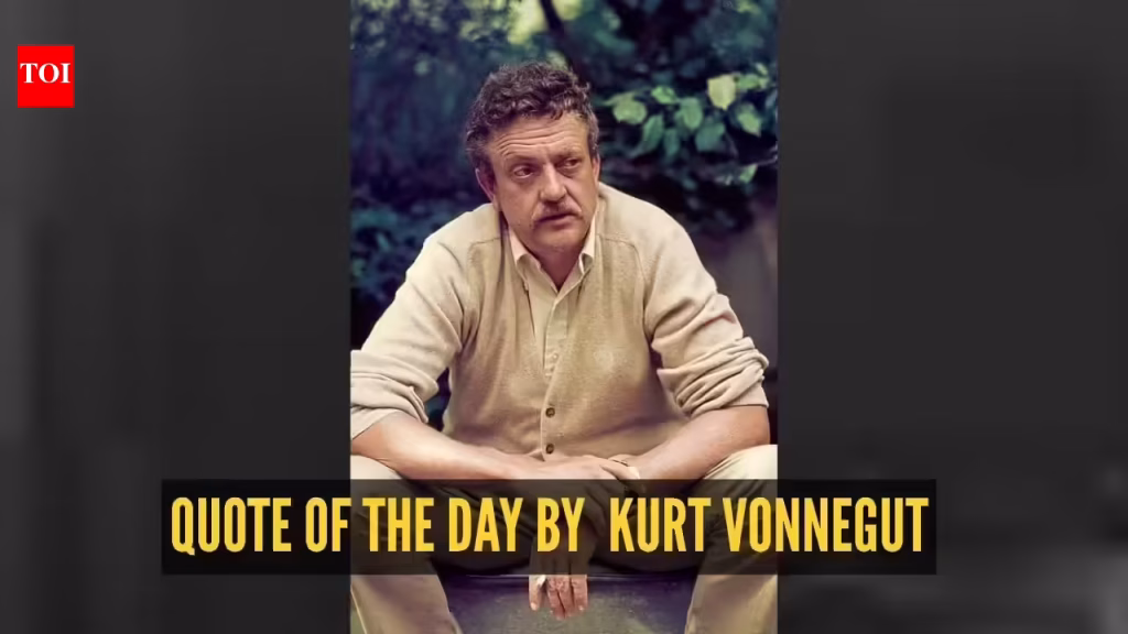 Kurt Vonnegut Quotes: Quote of the day by Kurt Vonnegut: “We have to continually be jumping off cliffs and developing our wings on the…”