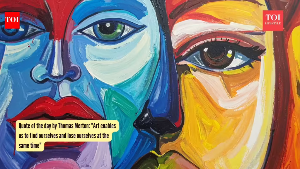 Thomas Merton Quote: Quote of the day by Thomas Merton: “Art enables us to find ourselves and lose ourselves at the same time”