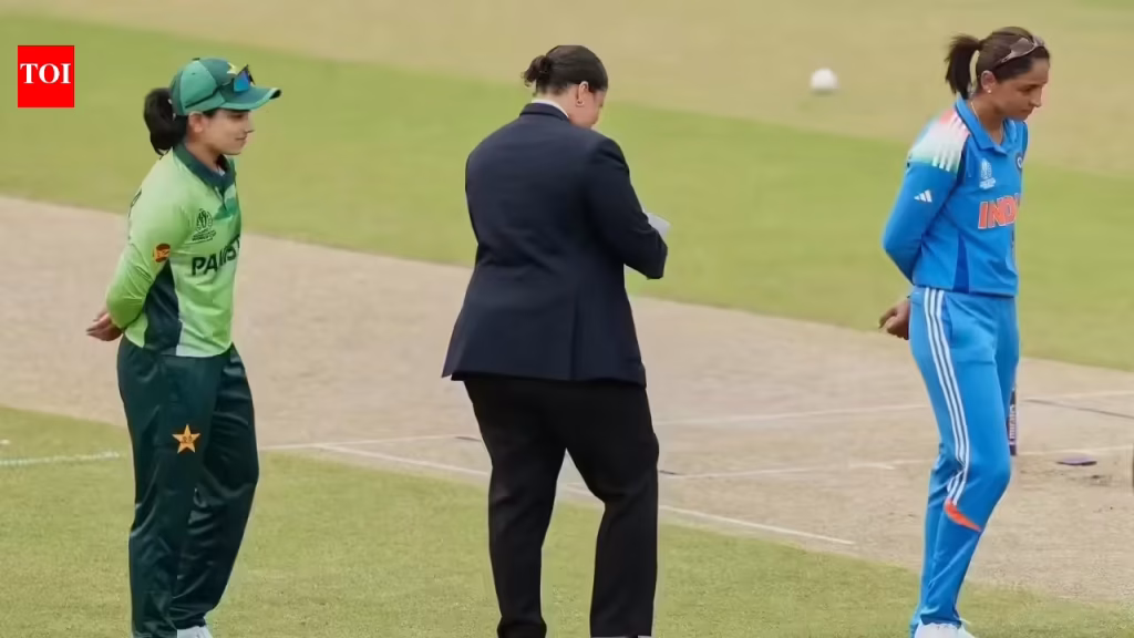No handshake again! India’s Harmanpreet Kaur, Pakistan’s Fatima Sana avoid customary greeting at toss in Women’s T20 World Cup | Cricket News