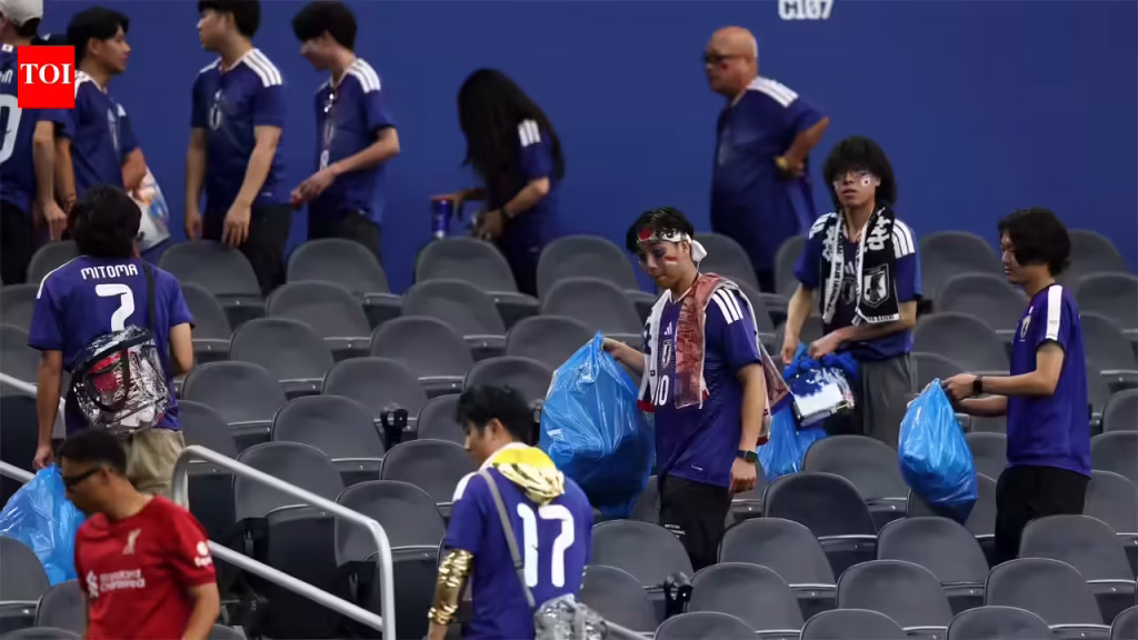 ‘It’s respect for everything’: Japanese fans win hearts again with touching FIFA World Cup tradition – Watch | Football News