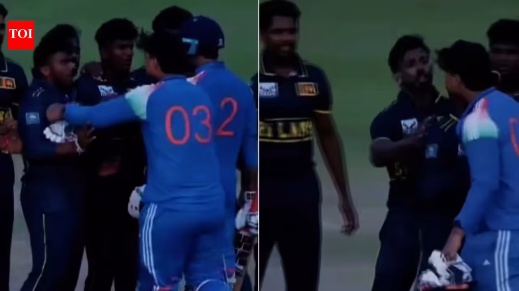 Vaibhav Sooryavanshi clashes with Sri Lanka players after India A defeat in super over – Watch | Cricket News