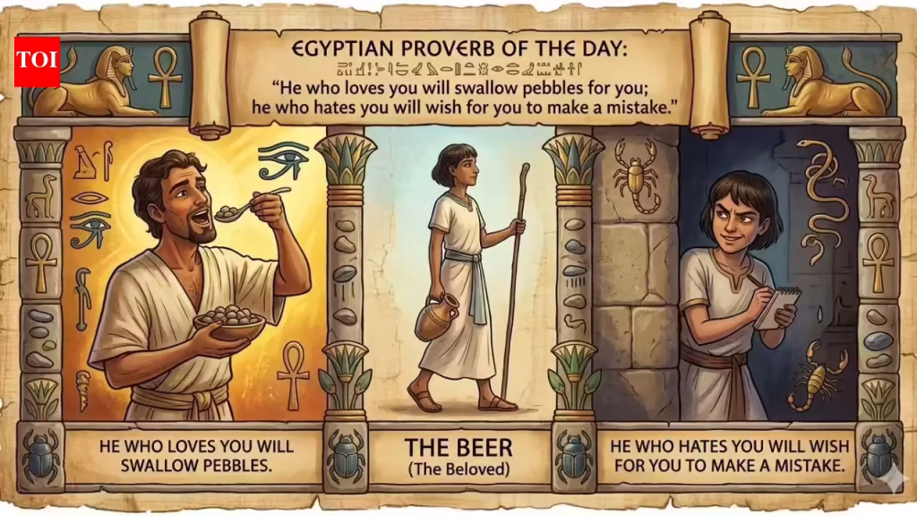 Egyptian proverb of the day: “He who loves you will swallow pebbles for you; he who hates you will…” – what this ancient saying reveals about loyalty and human nature |