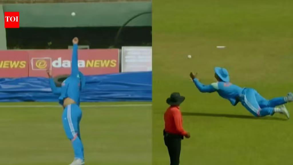 Vaibhav Sooryavanshi turns eagle to grab a stunner during India A vs Afghanistan A Tri-Nation one-day match – Watch | Cricket News