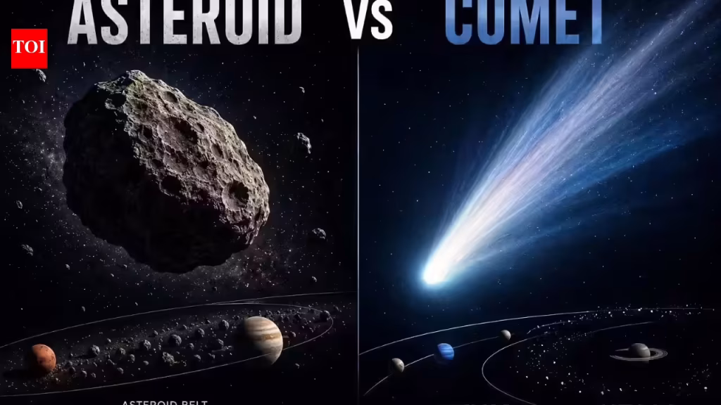 Asteroid vs Comet: Comparing their origins, structure and journey through space |