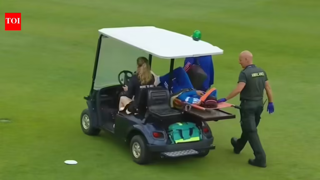 Worrying sight for India: Star spinner stretchered off after ankle injury against Netherlands in T20 World Cup | Cricket News