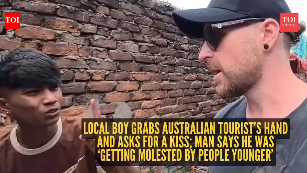 ‘Kiss me here, kiss me’: Local boy grabs Australian tourist’s hand and asks for a kiss; man says he was ‘getting molested by people younger’