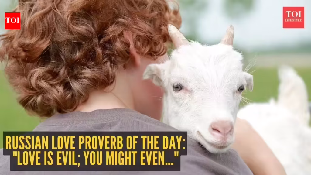 Russian love proverb of the day: “Love is evil; you might even…” |