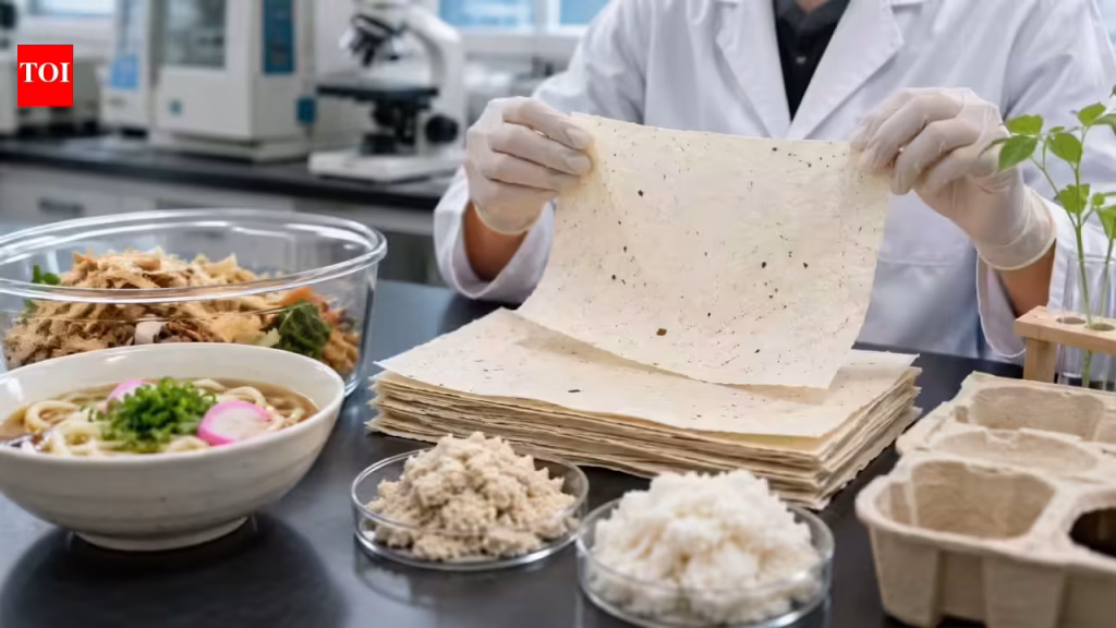 Japanese scientists convert food waste into biodegradable paper using a beloved noodle dish |