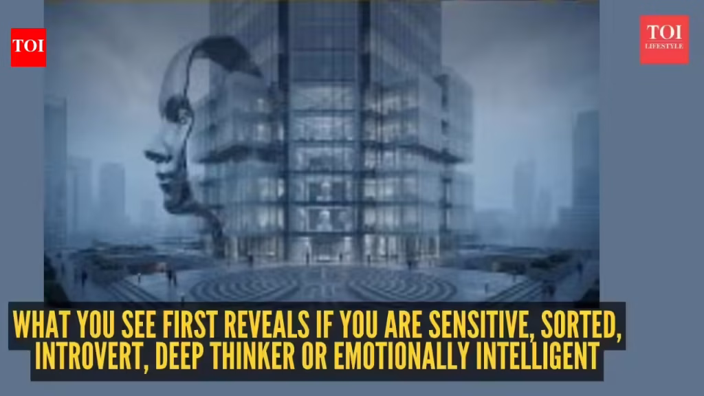 Optical illusion personality test: Face, building, both, mask or labyrinth? What you see first reveals if you are sensitive, sorted, introvert, deep thinker or emotionally intelligent |