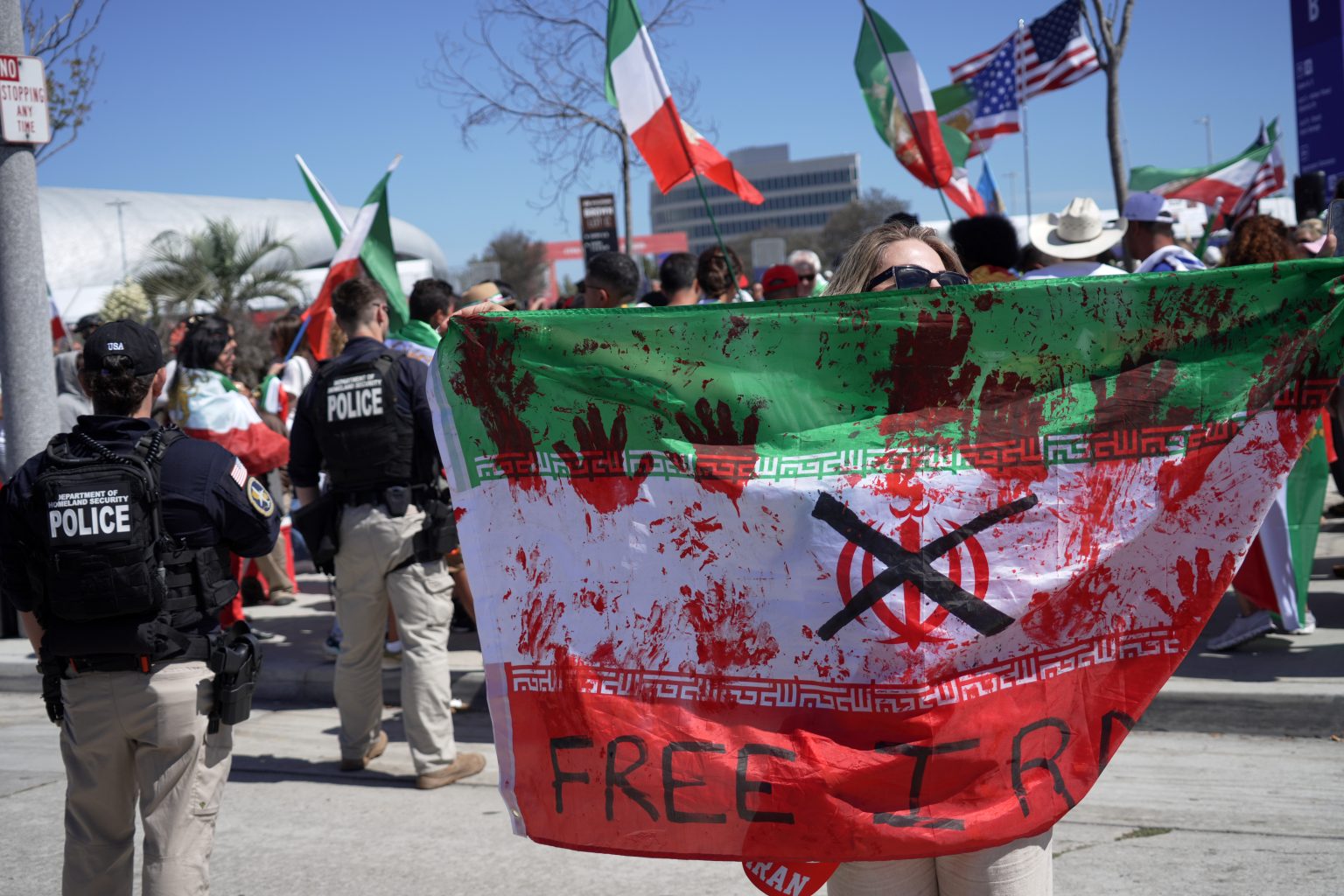 Support for Iran's team – but not for regime